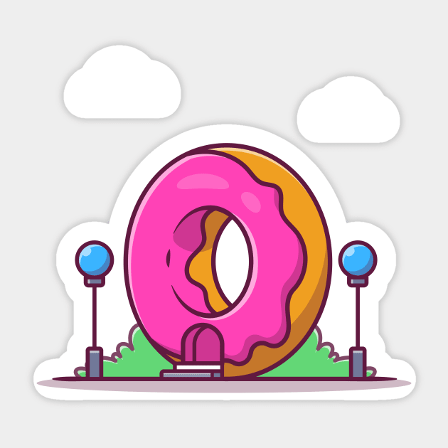 Doughnut Shop Cartoon Illustration Sticker by Catalyst Labs